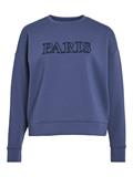 VIREFLECT CITY O-NECK L/S TOP/LC vintage indigo