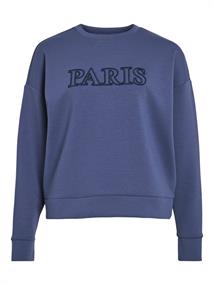 VIREFLECT CITY O-NECK L/S TOP/LC vintage indigo