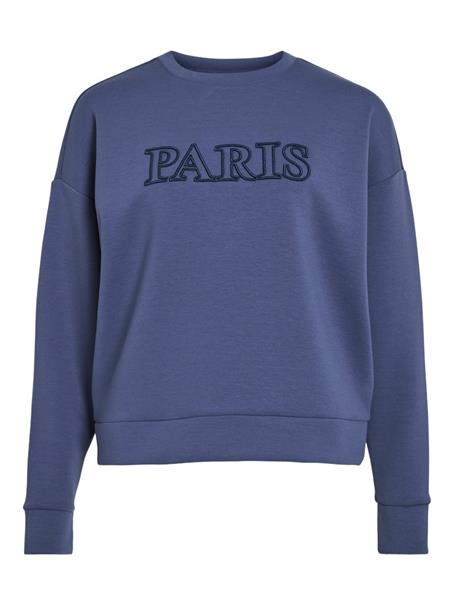 VIREFLECT CITY O-NECK L/S TOP/LC vintage indigo