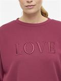 VIREFLECT LOVE O-NECK L/S TOP anemone