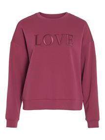 VIREFLECT LOVE O-NECK L/S TOP anemone