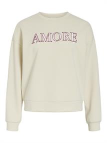VIREFLECT LOVE O-NECK L/S TOP birch