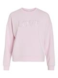 VIREFLECT LOVE O-NECK L/S TOP cherry blossom