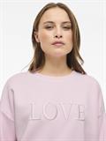 VIREFLECT LOVE O-NECK L/S TOP cherry blossom