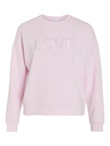 VIREFLECT LOVE O-NECK L/S TOP cherry blossom