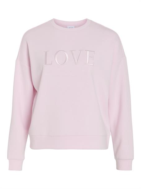 VIREFLECT LOVE O-NECK L/S TOP cherry blossom
