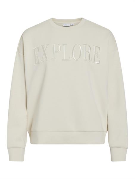 VIREFLECT NEW EMB L/S SWEAT TOP birch
