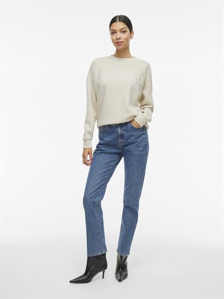 VIREFLECT NEW EMB L/S SWEAT TOP birch