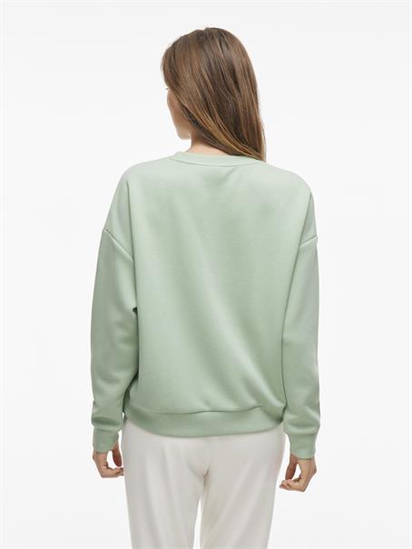 VIREFLECT NEW EMB L/S SWEAT TOP silt green