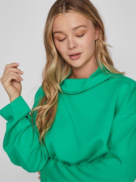 VIREFLECTA HIGH NECK L/S SWEAT TOP/SU bright green