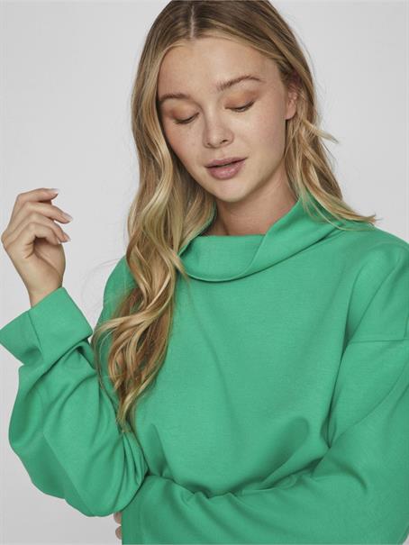VIREFLECTA HIGH NECK L/S SWEAT TOP/SU bright green