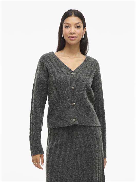 virelli-v-neck-l-s-cable-knit-cardi-bfs-dark-grey-melange