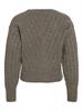 VIRELLI V-NECK L/S CABLE KNIT CARDI/BFS falcon