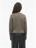 VIRELLI V-NECK L/S CABLE KNIT CARDI/BFS falcon