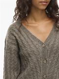 VIRELLI V-NECK L/S CABLE KNIT CARDI/BFS falcon