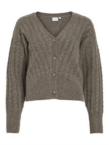 VIRELLI V-NECK L/S CABLE KNIT CARDI/BFS falcon