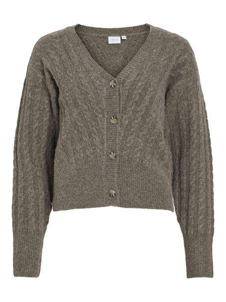 VIRELLI V-NECK L/S CABLE KNIT CARDI/BFS falcon