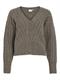 VIRELLI V-NECK L/S CABLE KNIT CARDI/BFS falcon
