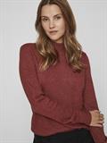 VIRIL CREWNECK L/S KNIT TOP - NOOS fired brick