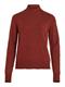 VIRIL CREWNECK L/S KNIT TOP - NOOS fired brick
