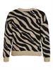 VIRIL FEAMI MIX V-NECK L/S KNIT TOP-NOOS natural melange