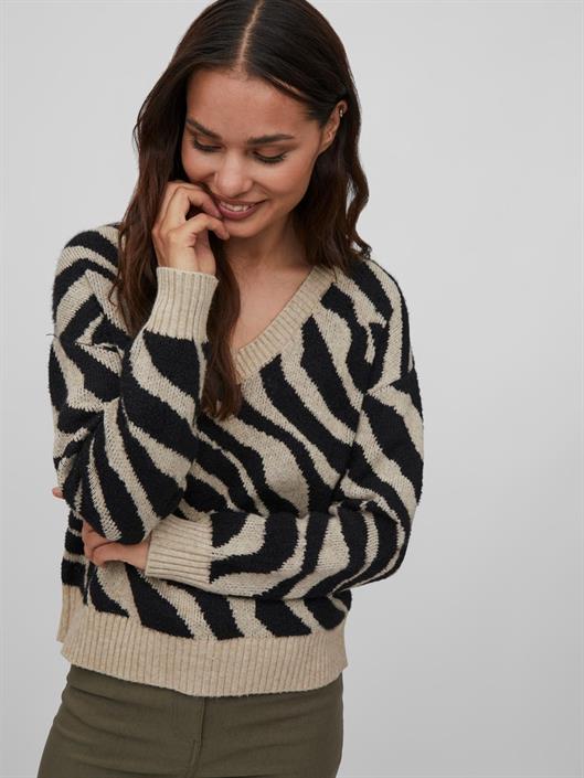 viril-feami-mix-v-neck-l-s-knit-top-noos-natural-melange