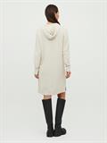 VIRIL HOODIE L/S KNIT DRESS/LD super light natural mel