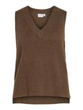 VIRIL KNIT RIB V-NECK S/L VEST - NOOS crocodile