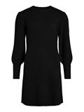 VIRIL L/S A-SHAPE KNIT DRESS black 1