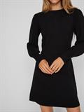 VIRIL L/S A-SHAPE KNIT DRESS black 1