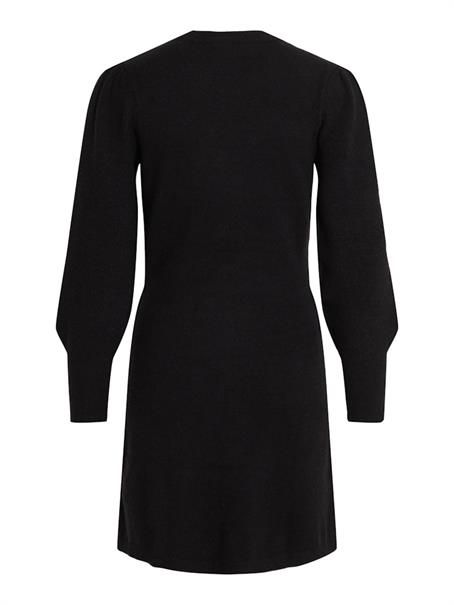 VIRIL L/S A-SHAPE KNIT DRESS black 1