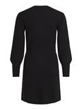 VIRIL L/S A-SHAPE KNIT DRESS black