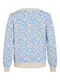 VIRIL L/S JACQUARD KNIT TOP/1 blissful blue