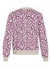 VIRIL L/S JACQUARD KNIT TOP/1 cattleya orchid