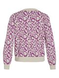 VIRIL L/S JACQUARD KNIT TOP/1 cattleya orchid