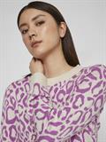 VIRIL L/S JACQUARD KNIT TOP/1 cattleya orchid