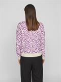 VIRIL L/S JACQUARD KNIT TOP/1 cattleya orchid