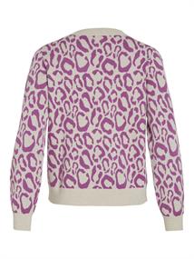 VIRIL L/S JACQUARD KNIT TOP/1 cattleya orchid