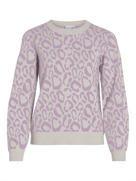 VIRIL L/S JACQUARD KNIT TOP/1 winsome orchid