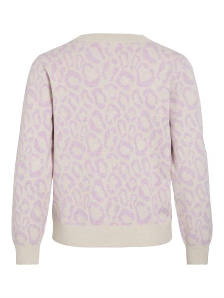 VIRIL L/S JACQUARD KNIT TOP/1 winsome orchid