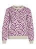 VIRIL L/S JACQUARD KNIT TOP/4 cattleya orchid