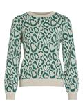 VIRIL L/S JACQUARD KNIT TOP/4 ultramarine green