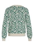 VIRIL L/S JACQUARD KNIT TOP/4 ultramarine green