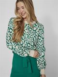 VIRIL L/S JACQUARD KNIT TOP/4 ultramarine green