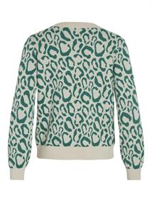 VIRIL L/S JACQUARD KNIT TOP/4 ultramarine green