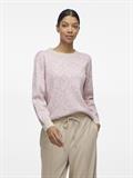 VIRIL L/S JACQUARD KNIT TOP/4 winsome orchid