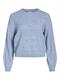 VIRIL L/S O-NECK POINTELLE KNIT TOP-NOOS kentucky blue