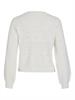 VIRIL L/S O-NECK POINTELLE KNIT TOP-NOOS white alyssum