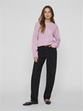 VIRIL L/S O-NECK POINTELLE KNIT TOP-NOOS winsome orchid