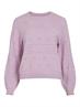 VIRIL L/S O-NECK POINTELLE KNIT TOP-NOOS winsome orchid